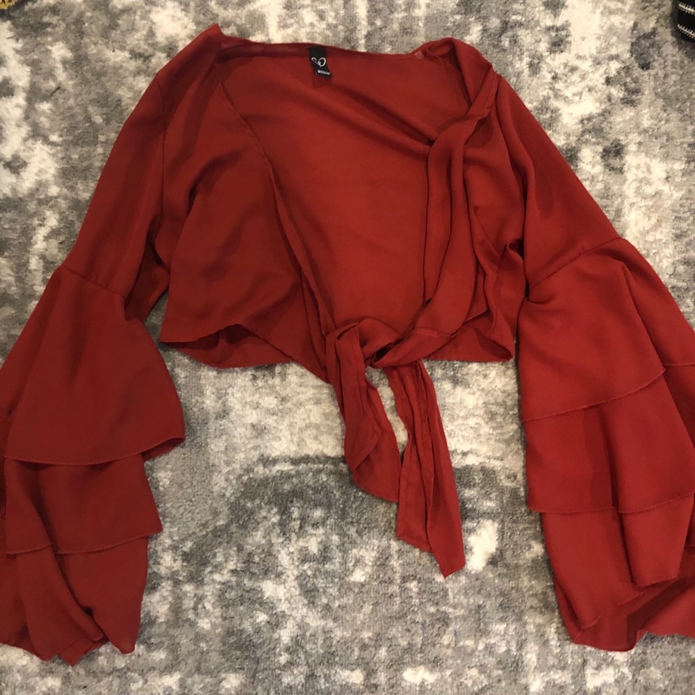 Windsor Tie Top Crop